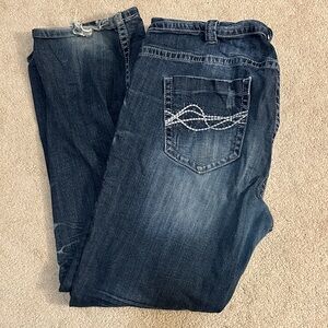 Cowgirl Tuff Distressed Jeans